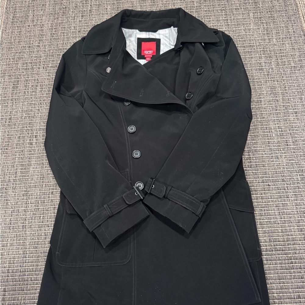 Esprit Classic Black Trench Coat